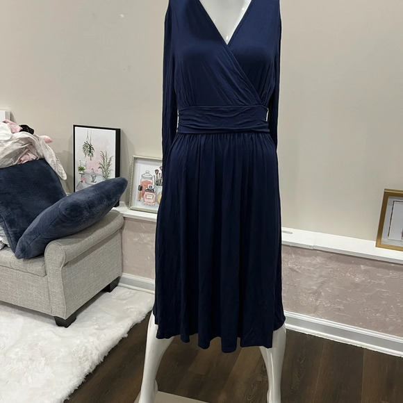 GRECERELLE Summer Fall navy Dress - Picture 2 of 5